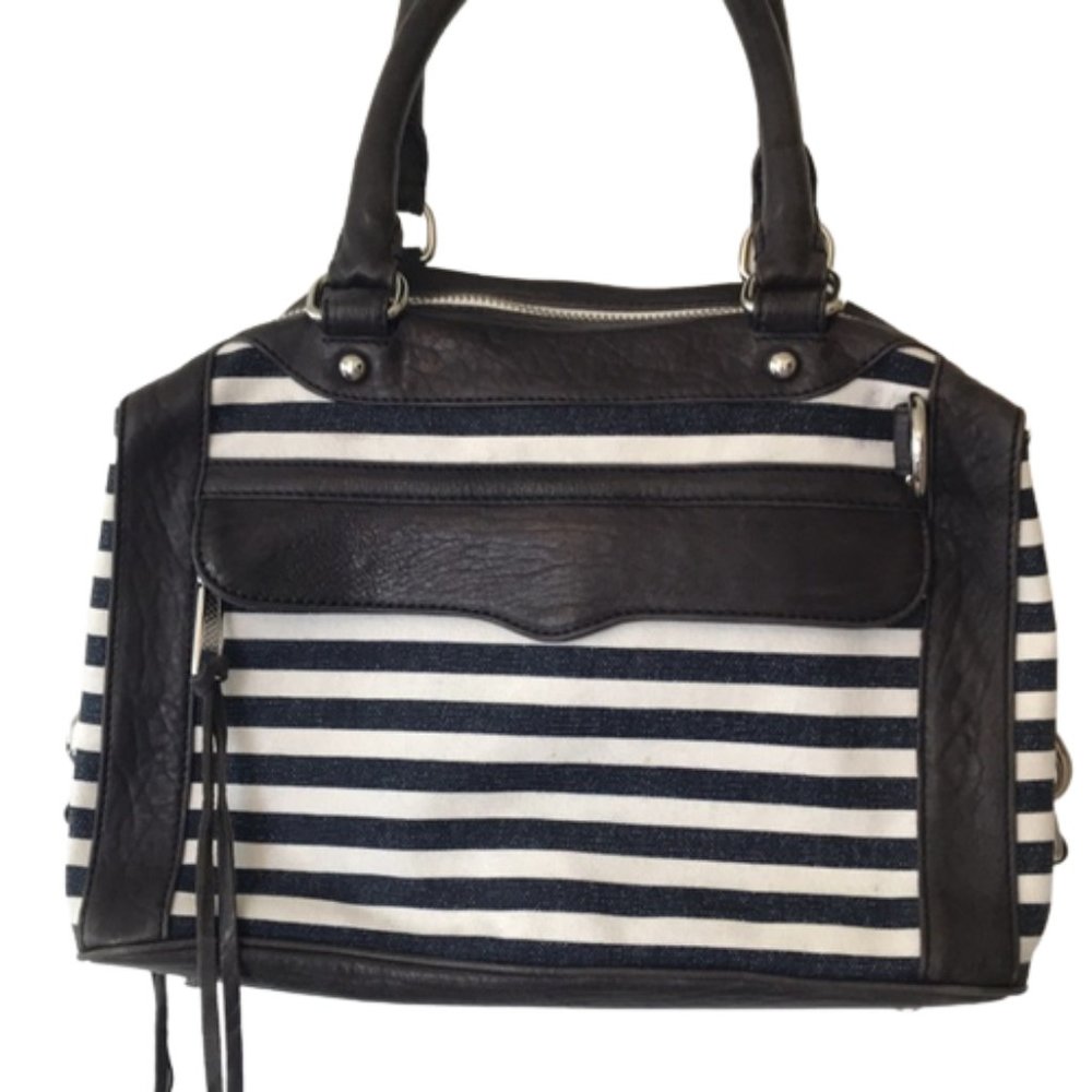 REBECCA MINKOFF Mini MAB Canvas Satchel Handbag - Picture 3 of 15